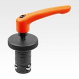 Konumlandırma silindiri Ball Lock çelik sustalı kollu