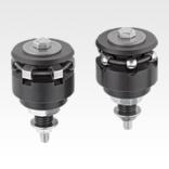 Centring clamps with ball or hexagon segments