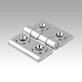 Hinges die-cast zinc, adjustable, Form B
