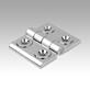 Hinges die-cast zinc, adjustable, Form C