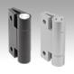 Spring hinges aluminium profile, 0.7 Nm, spring closed