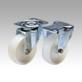 Steel plate swivel and fixed castors with polyamide wheels, standard version