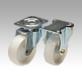 Steel plate swivel and fixed castors with polyamide wheels, heavy duty version