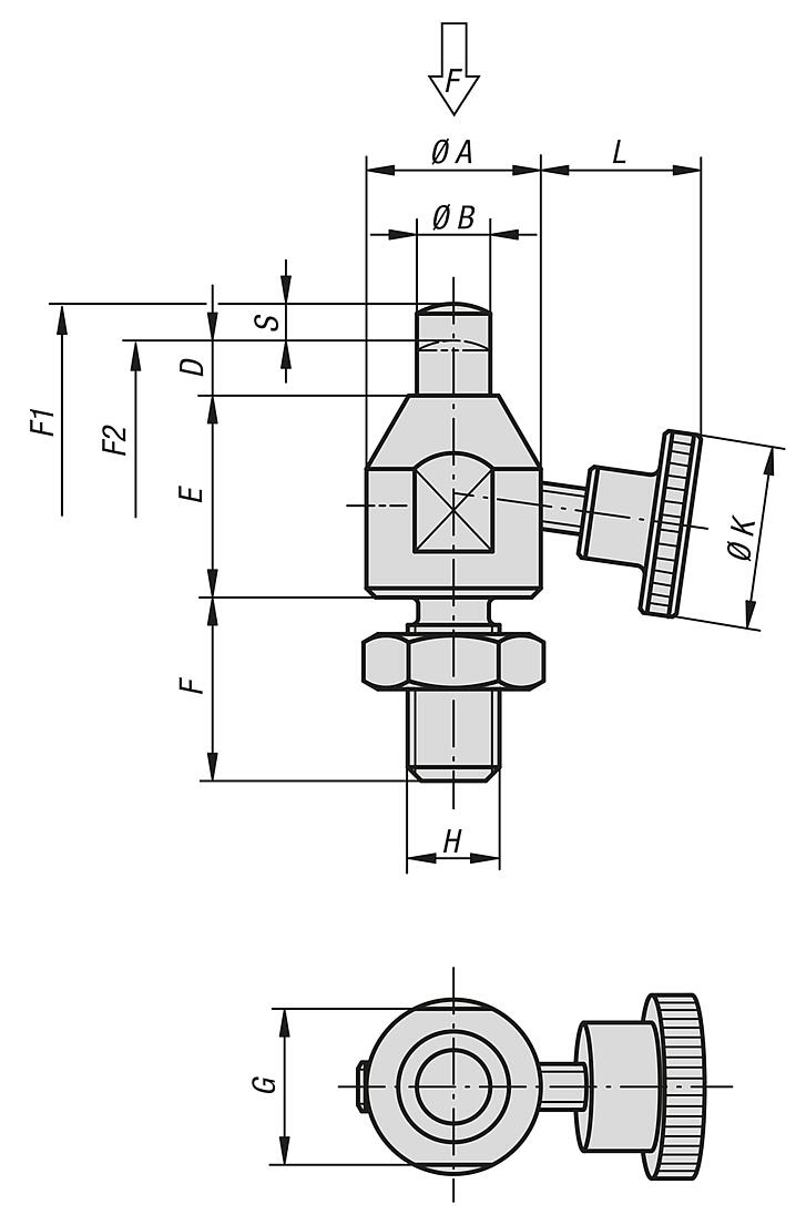 Workpiece supportsadjustable