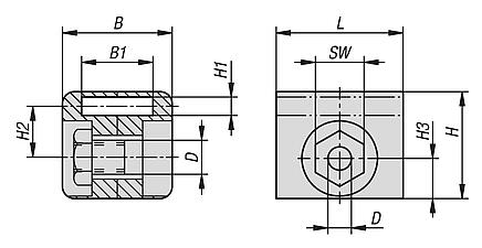 Guides, plastic for flat bars