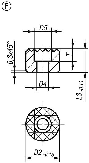 Yuvarlak tutucu tamponlar, Form F