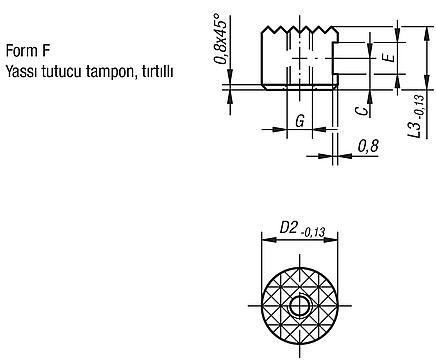 Yuvarlak tutucu tamponlar, Form F