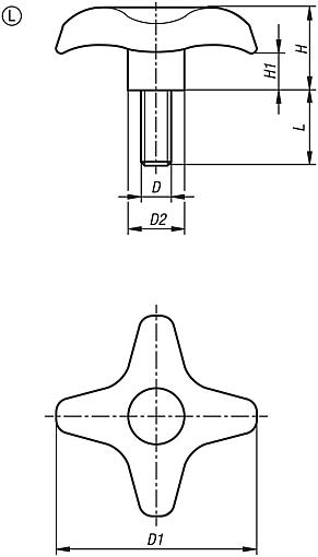 Çapraz tutucular, yumuşak, Form L