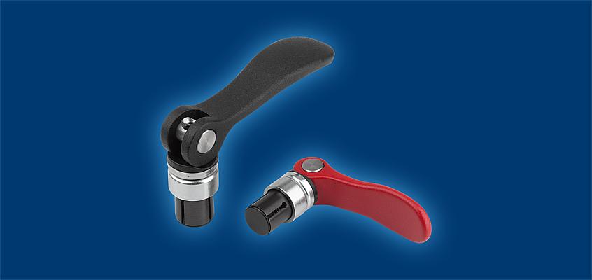 Mandrel collet with cam lever: fixed with drill holes